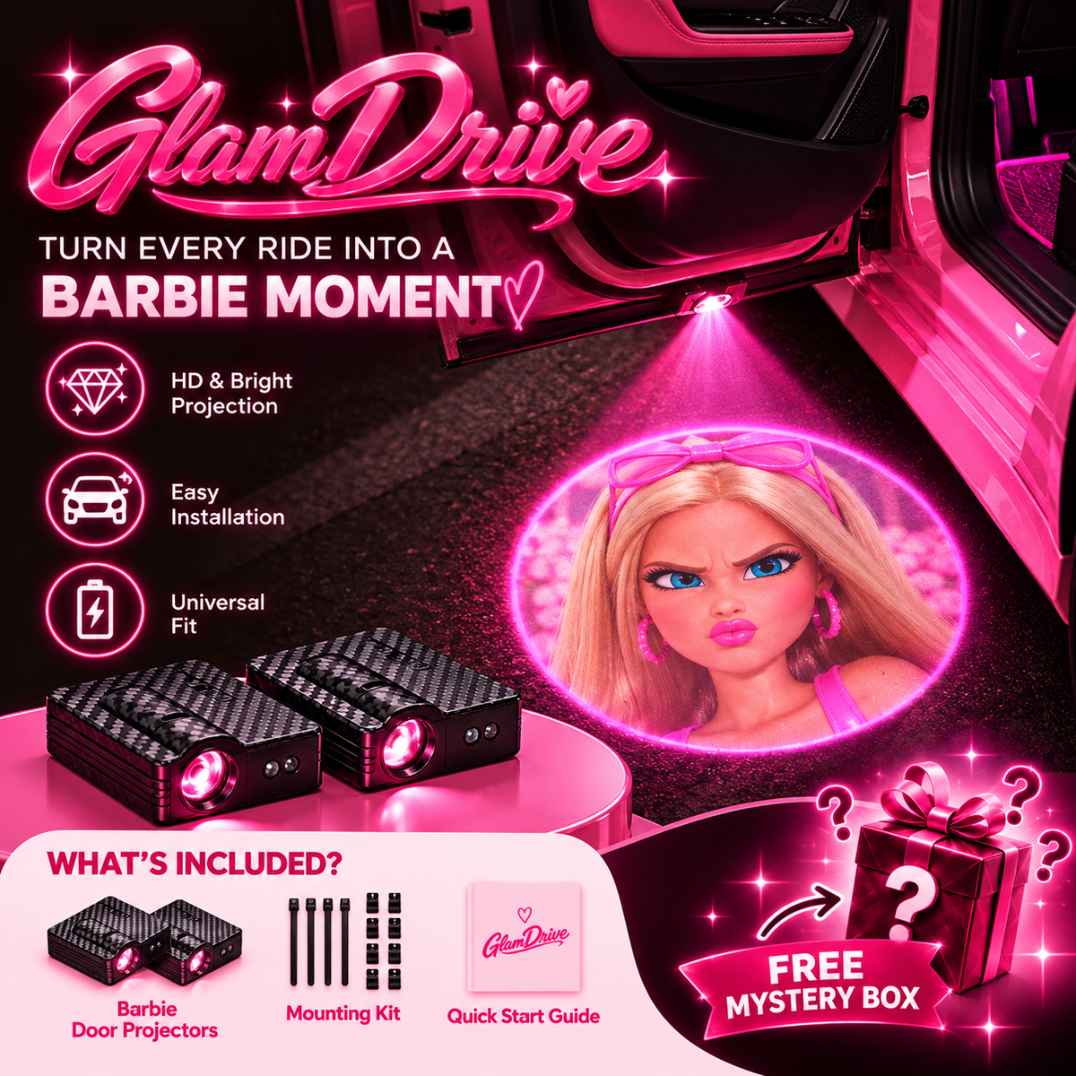 Barbie Door Lights GlamDrive™